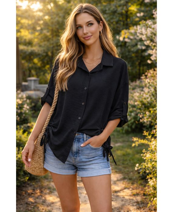 Chemise à cordons femme – 5 couleurs