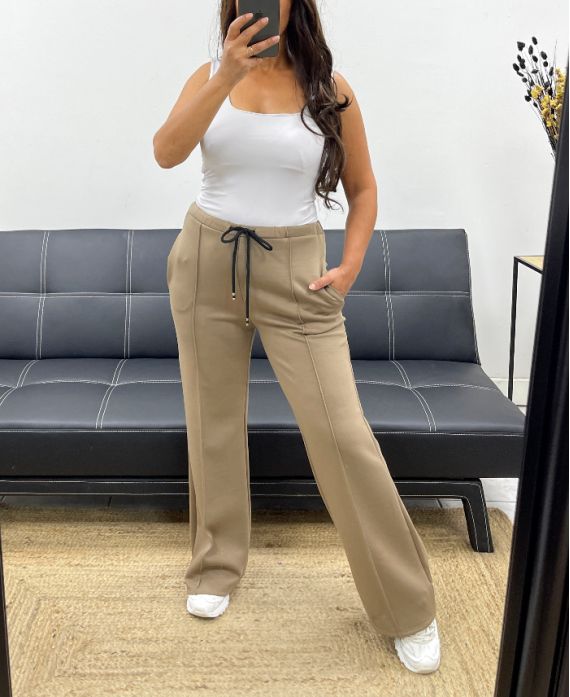 PANTALON 2 POCHES AVEC PLIS NERVURéS