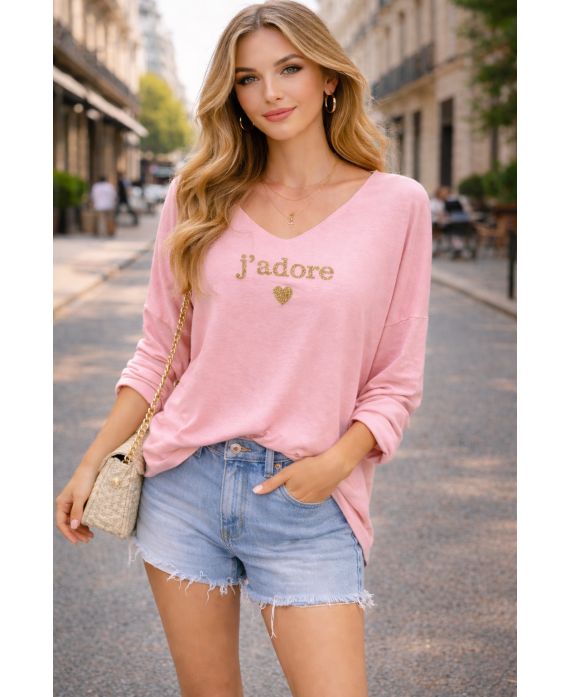 PULL IMPRIME j adore