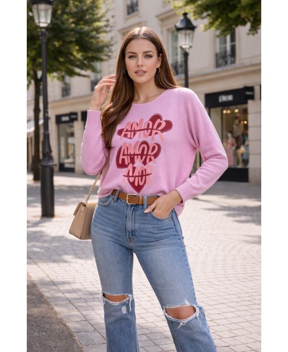 PULL SANS COUTURES AMOR AMOR