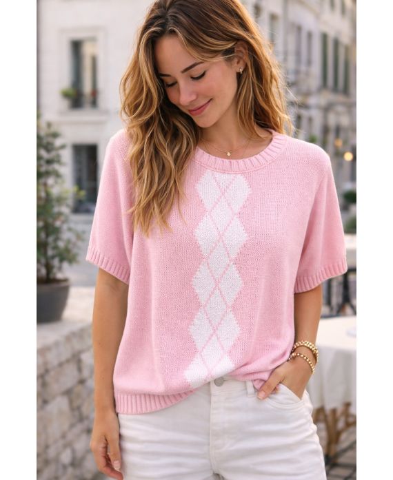 PULL TRICOT LOSANGES