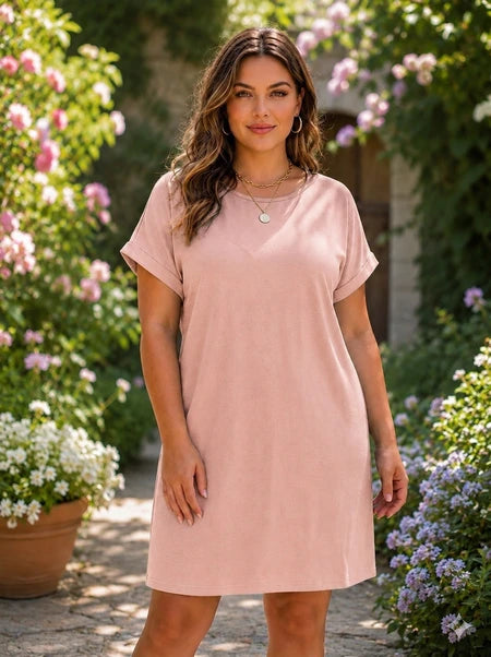 Robe élégante et intemporel rose|boutikaby.fr