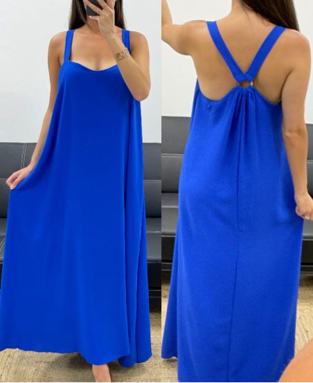 Robe longue dos bouclé femme – 100% Polyéster