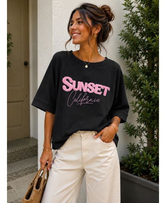 Sweat Sunset California femme – Viscose et Polyester