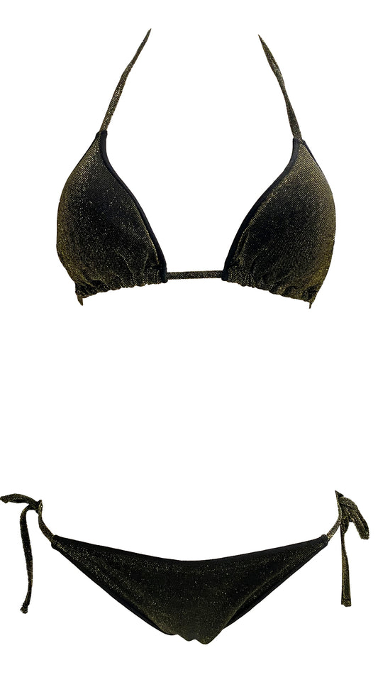Bikini pailleté Noir