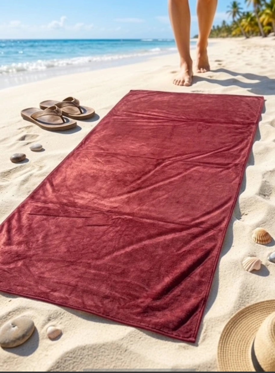 Serviette de plage femme – Grande taille & Colorée