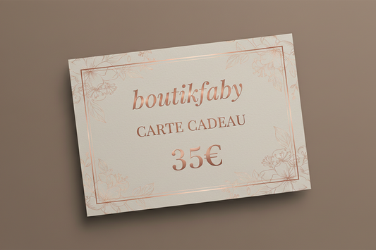 Carte cadeau boutikfaby