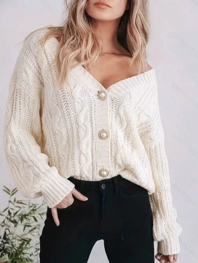 Gilet en crochet épais – Chaleur & style automne-hiver
