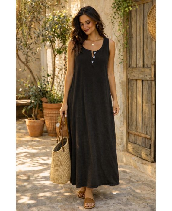 MAXI ROBE LONGUE COTON