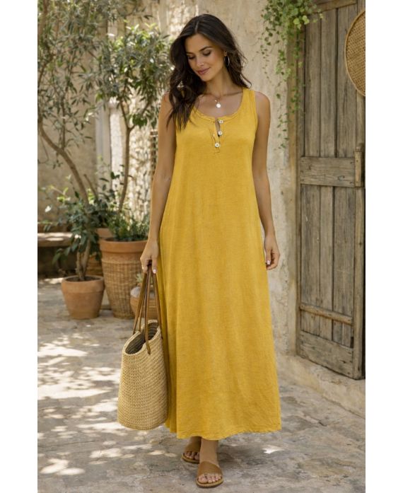 MAXI ROBE LONGUE COTON