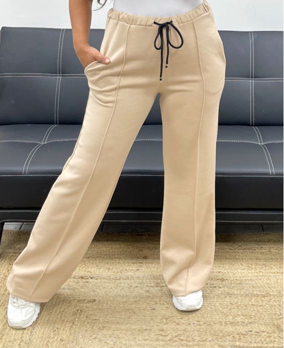 PANTALON 2 POCHES AVEC PLIS NERVURéS