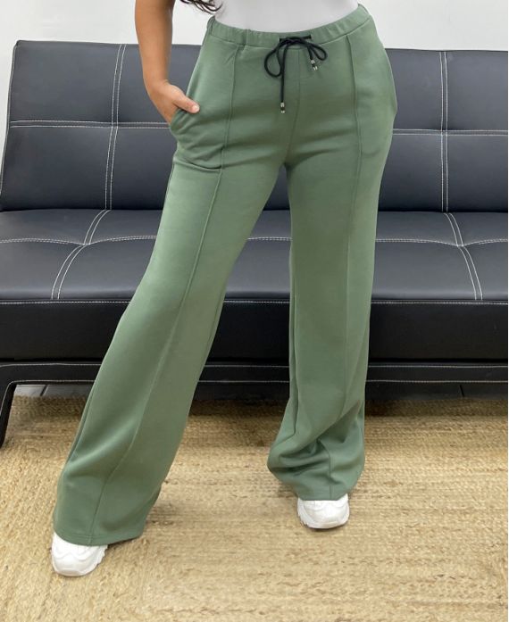 PANTALON 2 POCHES AVEC PLIS NERVURéS