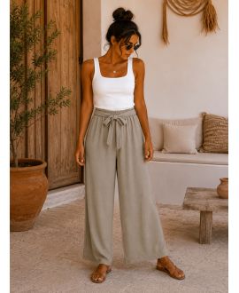 Pantalon fluide à nouer – Confort & allure au quotidien