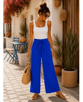 Pantalon fluide à nouer – Confort & allure au quotidien