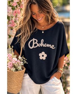 PULL MANCHES COURTES BOHEME