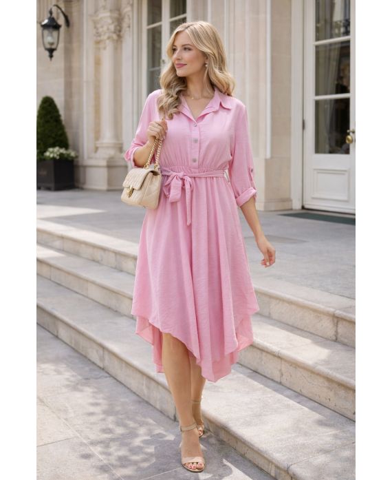 ROBE ASYMETRIQUE + CEINTURE