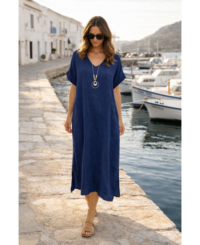 ROBE FLUIDE + COLLIER OFFERT