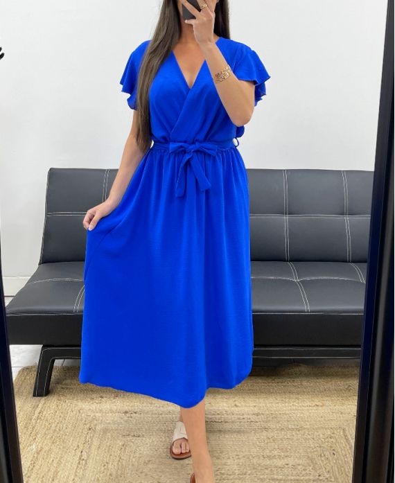 Robe longue femme 120cm – Polyéster et Élasthanne