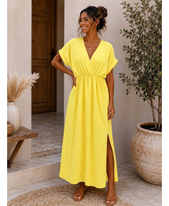 Robe longue femme en polyester - boutikfaby