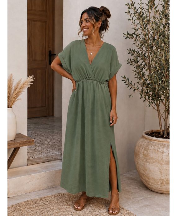 Robe longue femme en polyester - boutikfaby