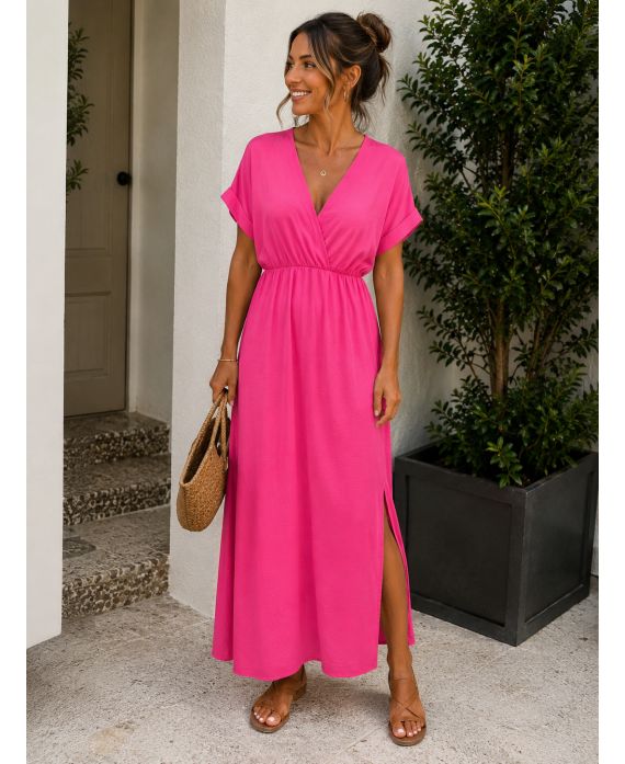 Robe longue femme en polyester - boutikfaby