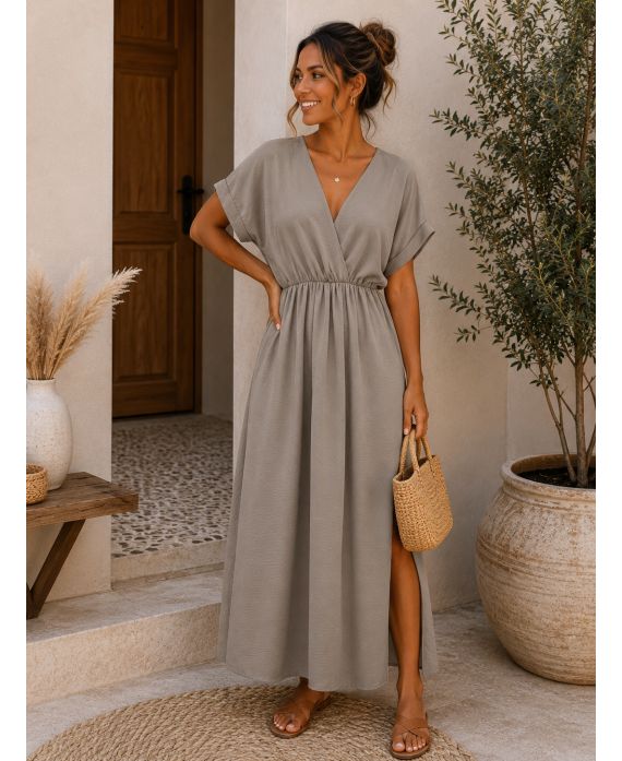 Robe longue femme en polyester - boutikfaby