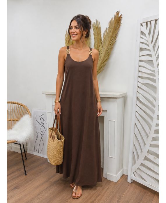 Robe longue femme en polyester - boutikfaby