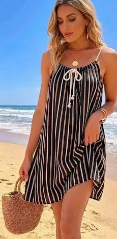 Robe Rayure noire | boutikfaby.fr