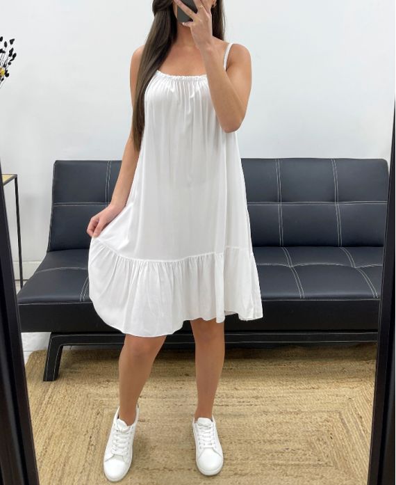 ROBE VISCOSE FLUIDE A BRETELLES