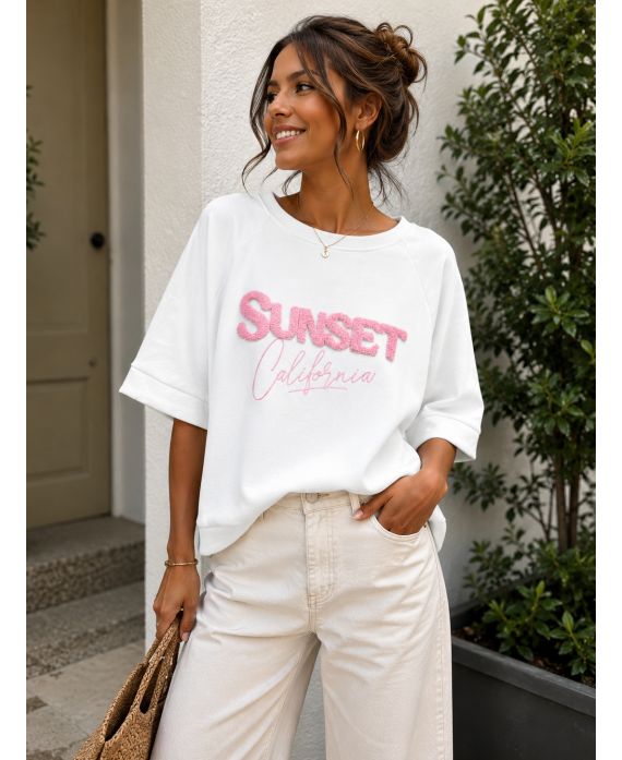 Sweat Sunset California femme – Viscose et Polyester