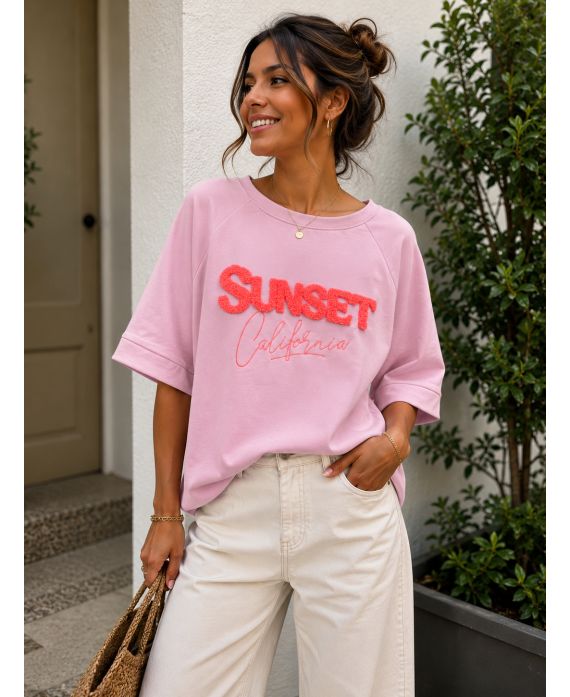 Sweat Sunset California femme – Viscose et Polyester