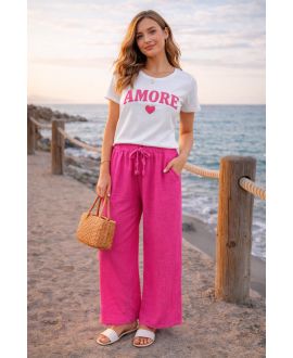 T-SHIRT COTON IMPRIME AMORE