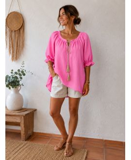 Tunique ample à nouer